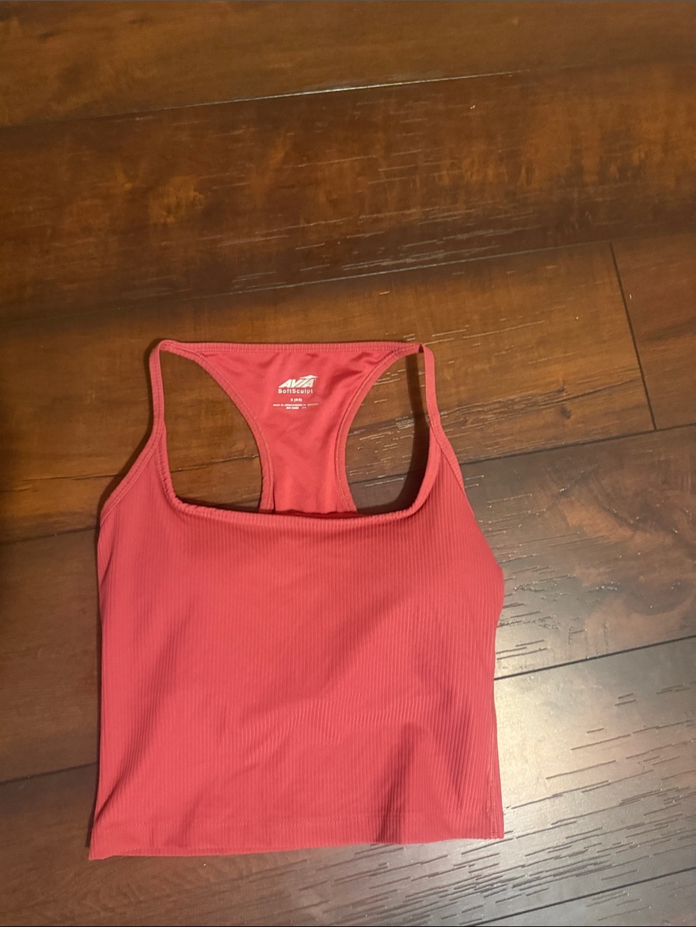 Avia Coral Ribbed Racerback One-Piece Swim Top